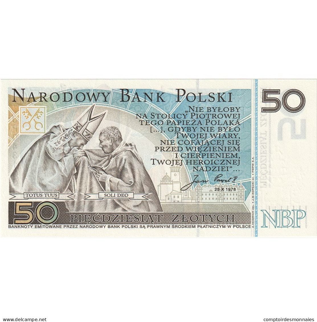 Billet, Pologne, 50 Zlotych, 2006, 2006-10-16, KM:178, NEUF - Polonia