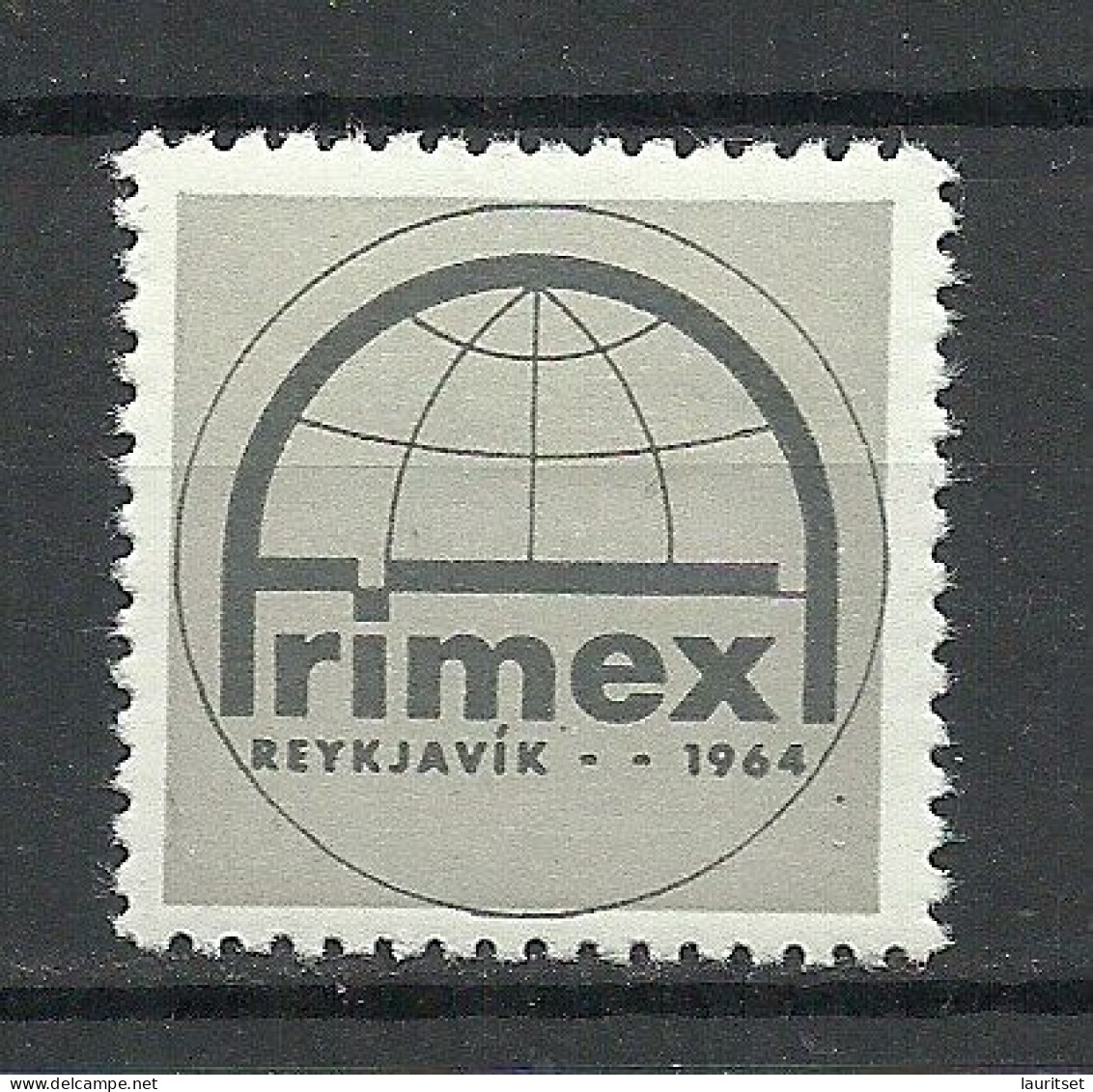 ISLAND 1964 FRIMEX Vignette Advertising Poster Stamp Briefmarkenausstellung Stamp Exhibition Reklamemarke MNH - Esposizioni Filateliche