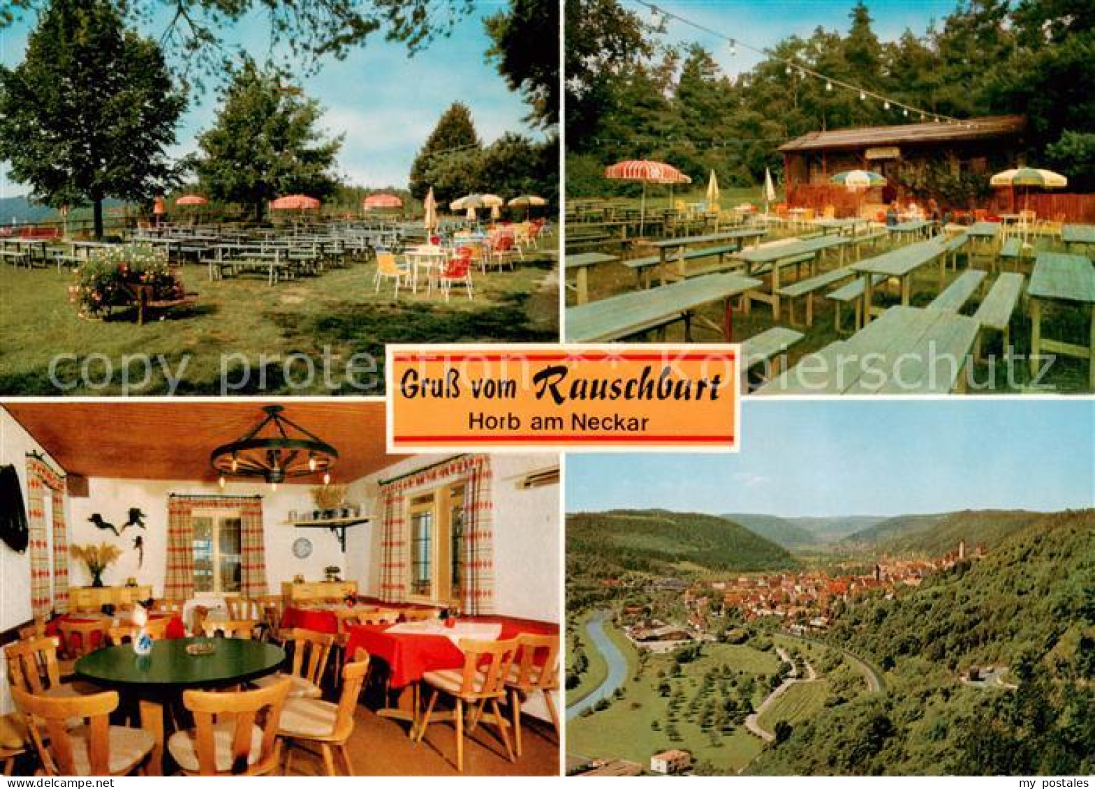 73844971 Horb Neckar Aussichtsplatte Rauschbart Gaststube Freiterrasse Panorama  - Horb