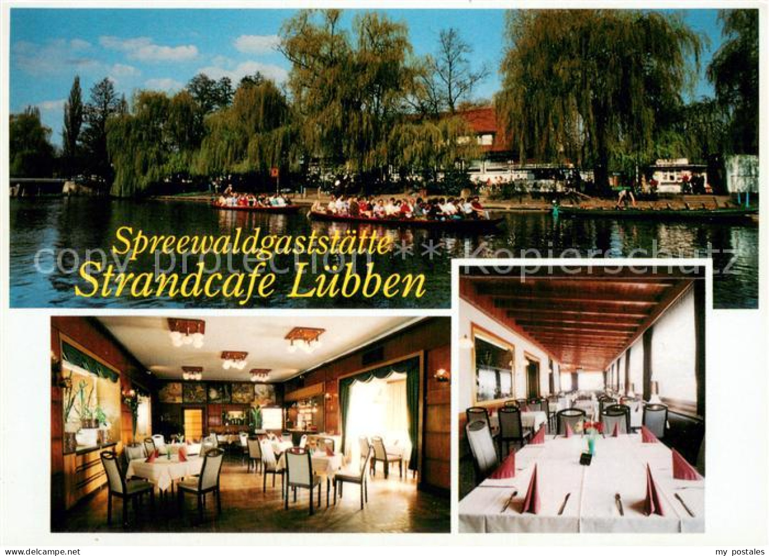 73716838 Luebben Spreewald Spreewaldgaststaette Strandcafe Gastraum Kahnfahrten  - Lübben (Spreewald)