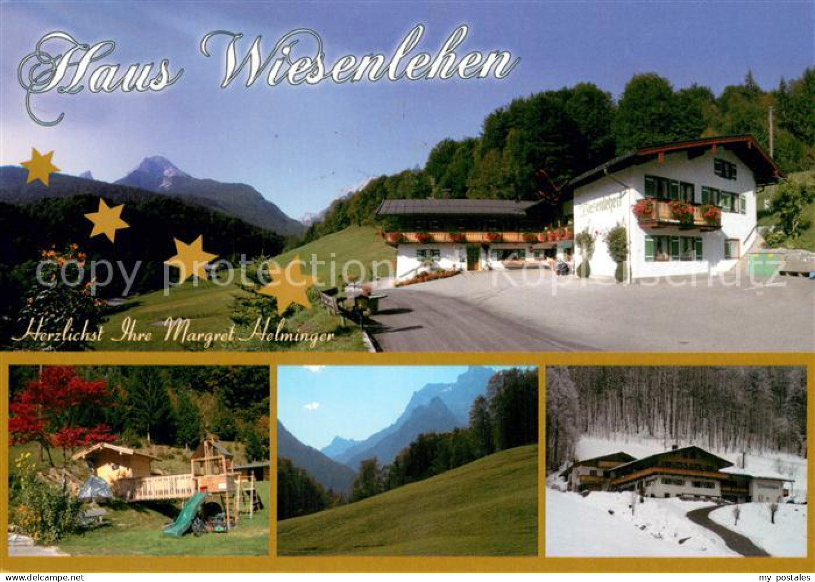 73716793 Bischofswiesen Haus Wiesenlehen Gaestehaus Pension Landschaft Alpen Bis - Bischofswiesen