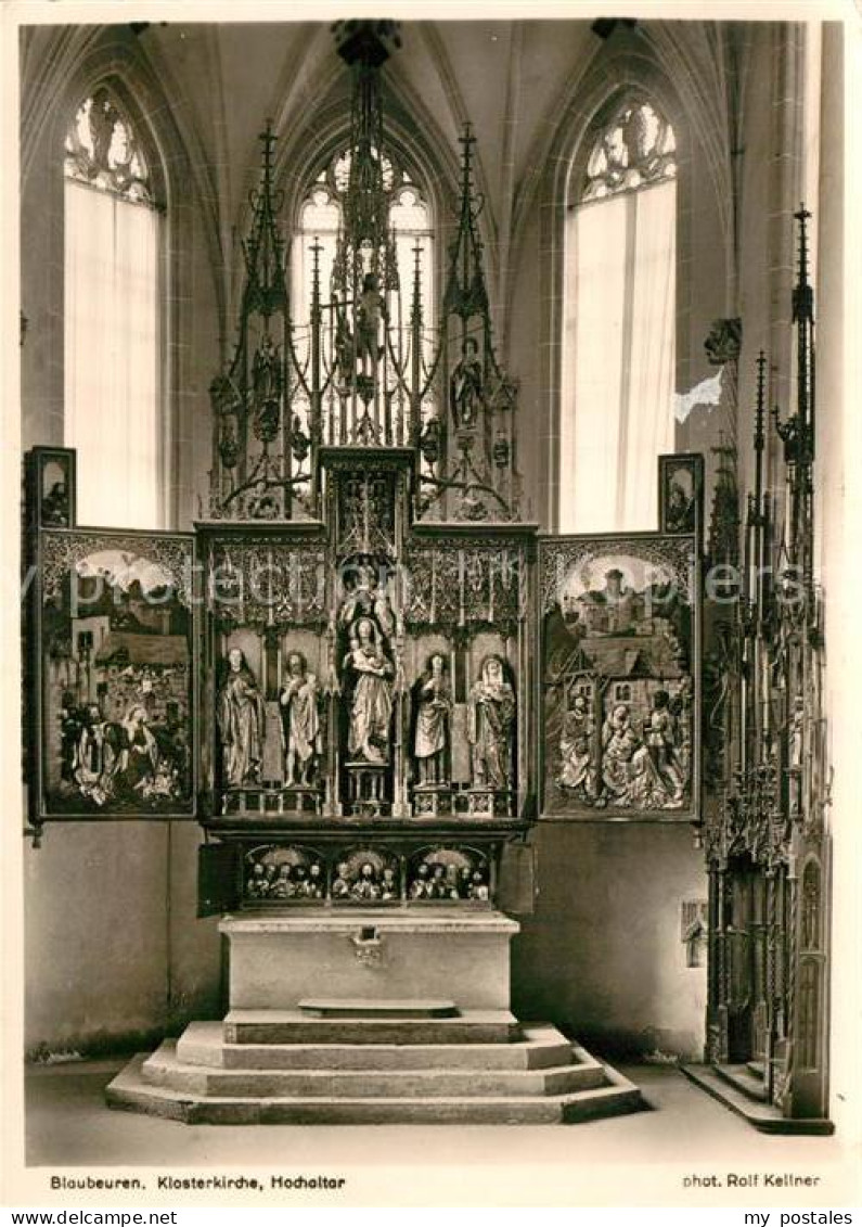 72952806 Blaubeuren Klosterkirche Hochaltar Blaubeuren - Blaubeuren