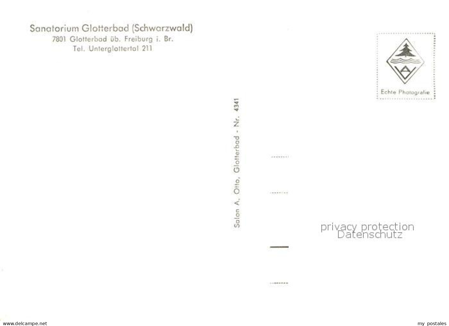 72952689 Unterglottertal Sanatorium Glotterbad Im Schwarzwald Unterglottertal - Glottertal