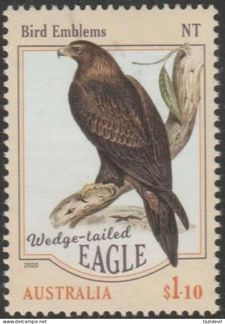 AUSTRALIA - USED - 2020 $1.10 Bird Emblems Of Australia - Wedge-tailed Eagle, Northern Territory - Usati