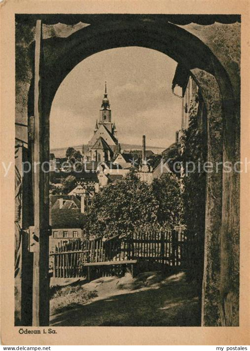 72952630 Oederan Durchblick Zur Kirche Oederan - Oederan