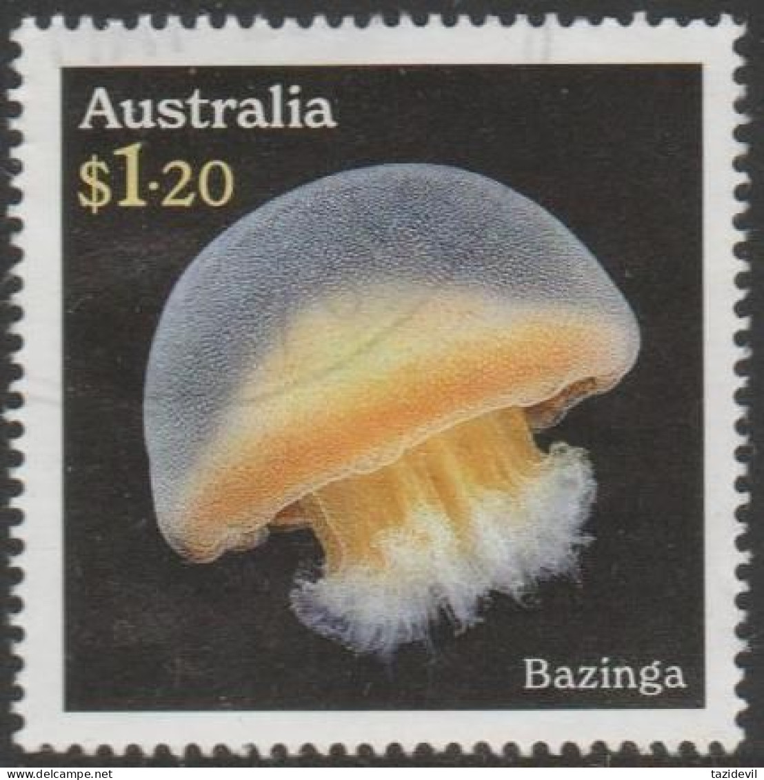 AUSTRALIA - USED - 2023 $1.20 Underwater Wonders - Jellyfish - Bazinga - Usados