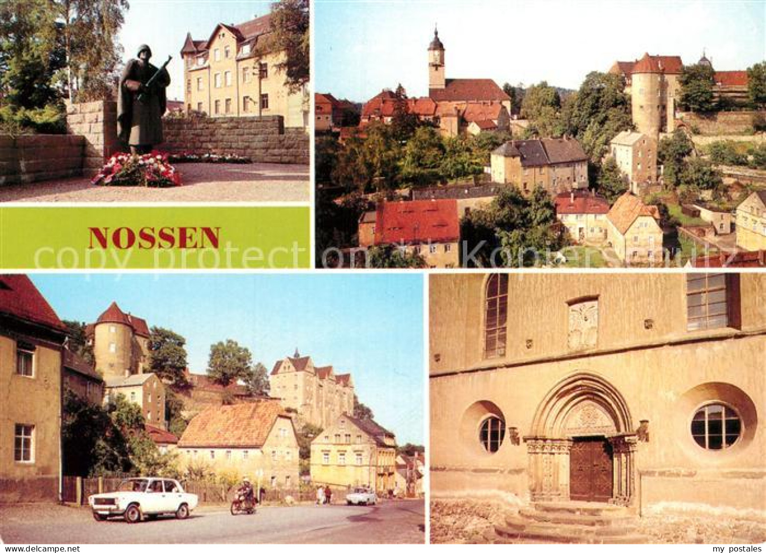 72950616 Nossen Ehrenmal Der Helden Der Sowjetarmee Teilansicht Schloss Stadtkir - Nossen