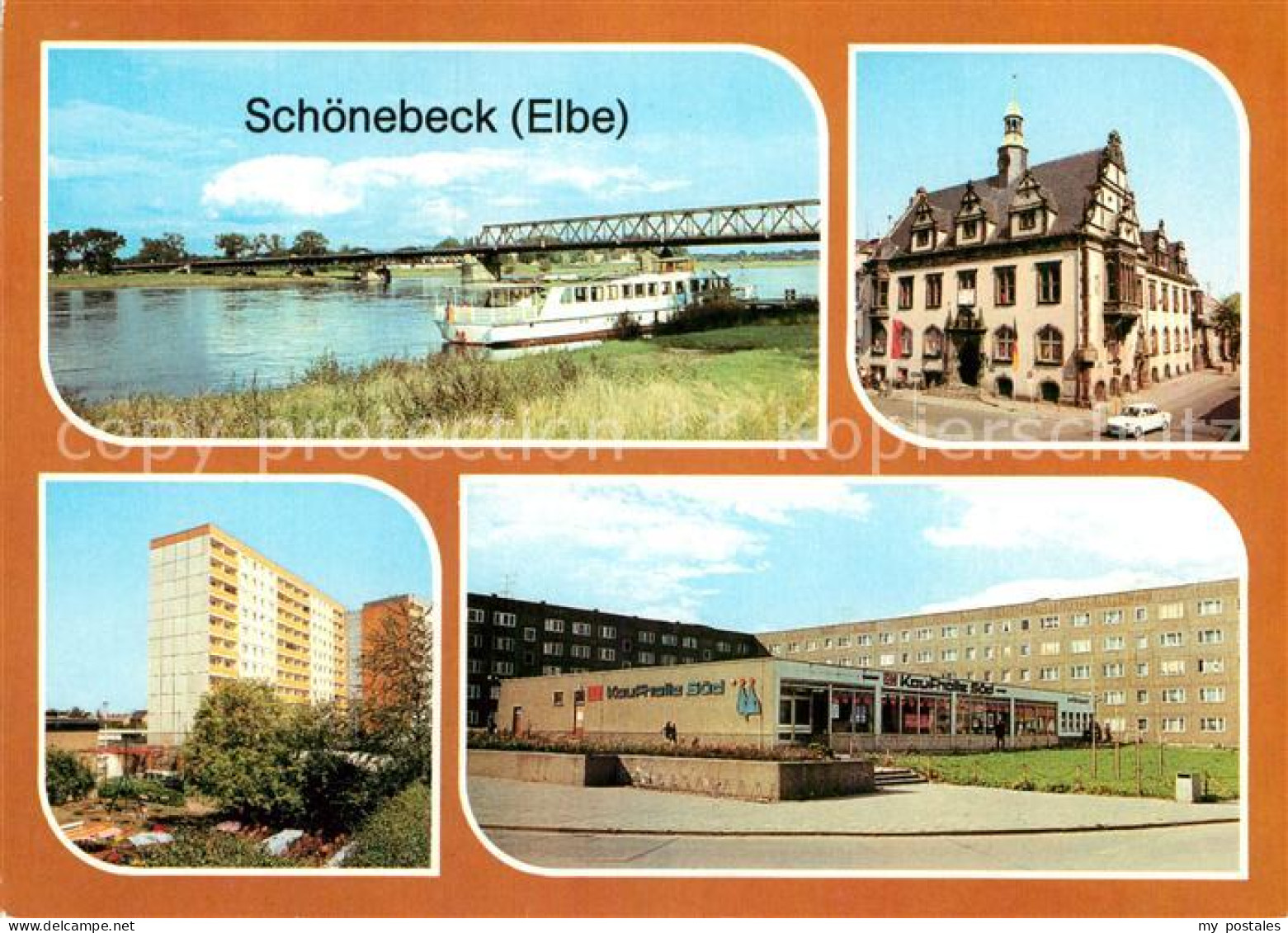 72950561 Schoenebeck Elbe Thaelmann Bruecke Rathaus Neubauten Moskauer Str Kaufh - Schoenebeck (Elbe)