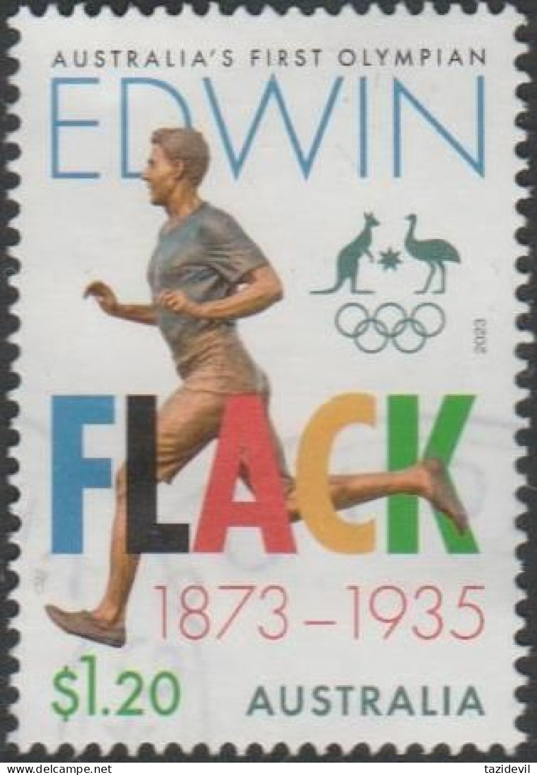 AUSTRALIA - USED - 2023 $1.20 Australia's First Olympian - Edwin Flack, 1873-1935 - Gebraucht