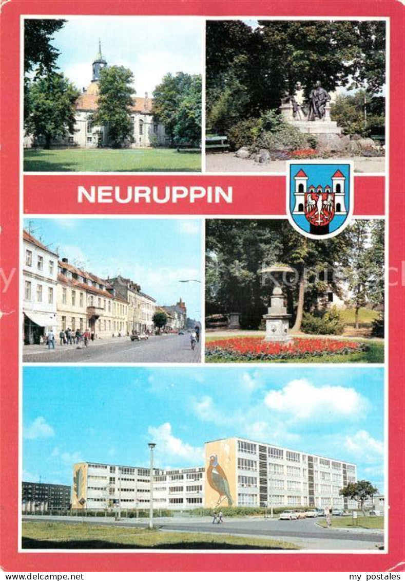 72949631 Neuruppin Pfarrkirche Fontanedenkmal Karl Marx Str Tempelgarten Karl Li - Neuruppin