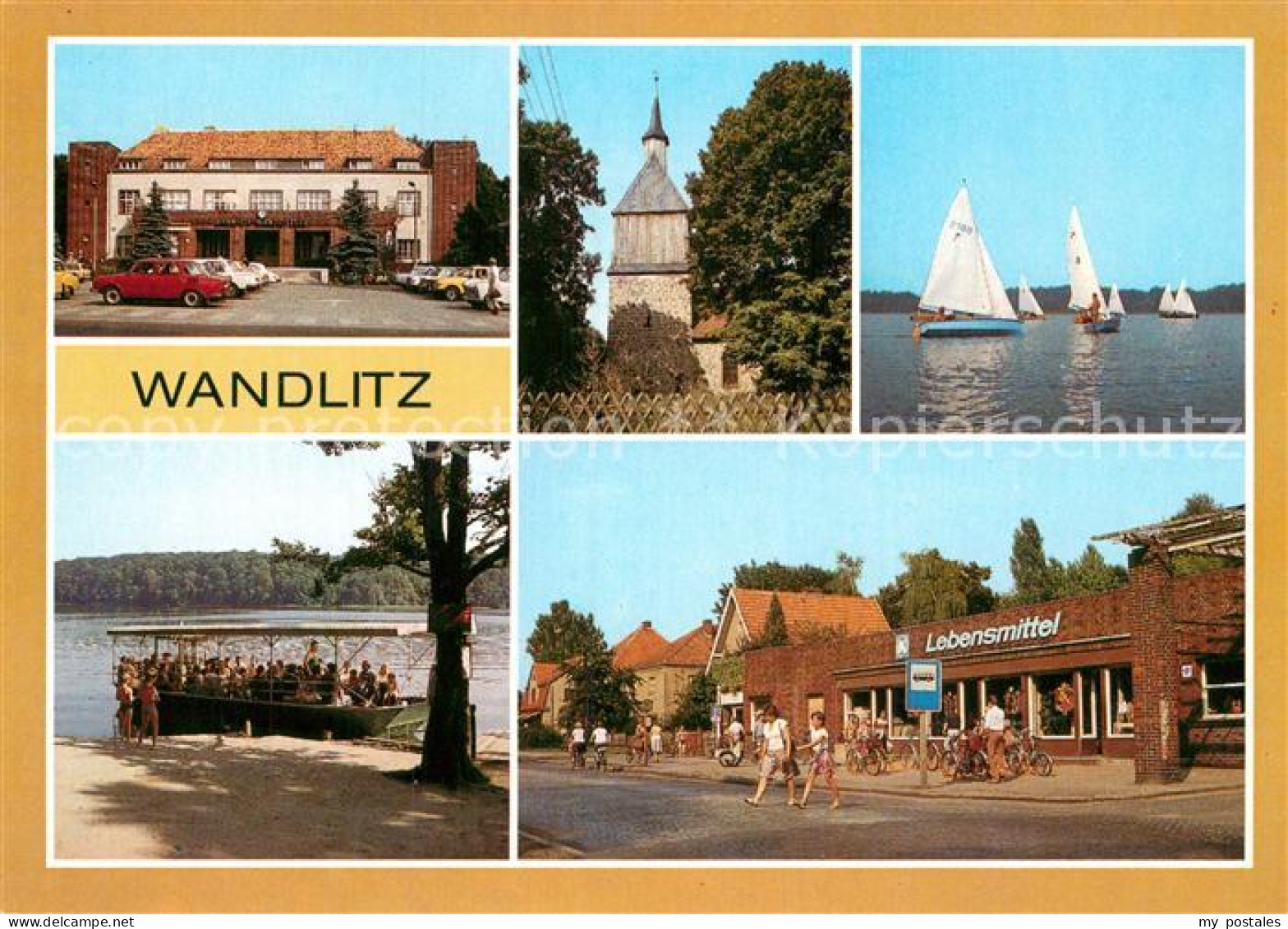 72949614 Wandlitz Bahnhof Kirche Segelregatta Personenfaehre Leipnitzsee Prenzla - Wandlitz