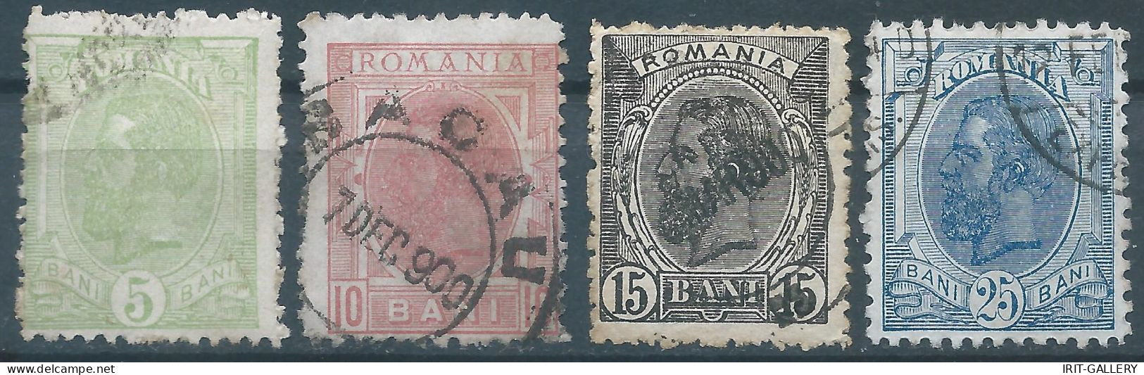 ROMANIA - ROUMANIE - RUMANIEN,1898 King Carol I Of Romania,Oblitérée - Used Stamps