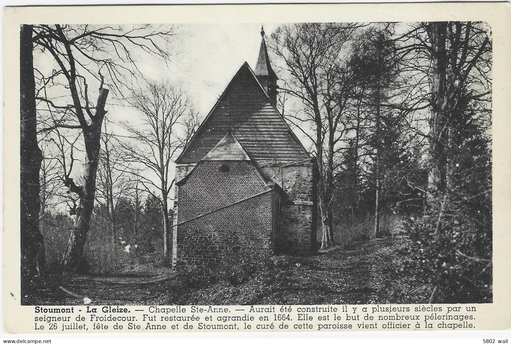 LA GLEIZE : Chapelle Sainte-Anne (vue Inhabituelle) - Stoumont