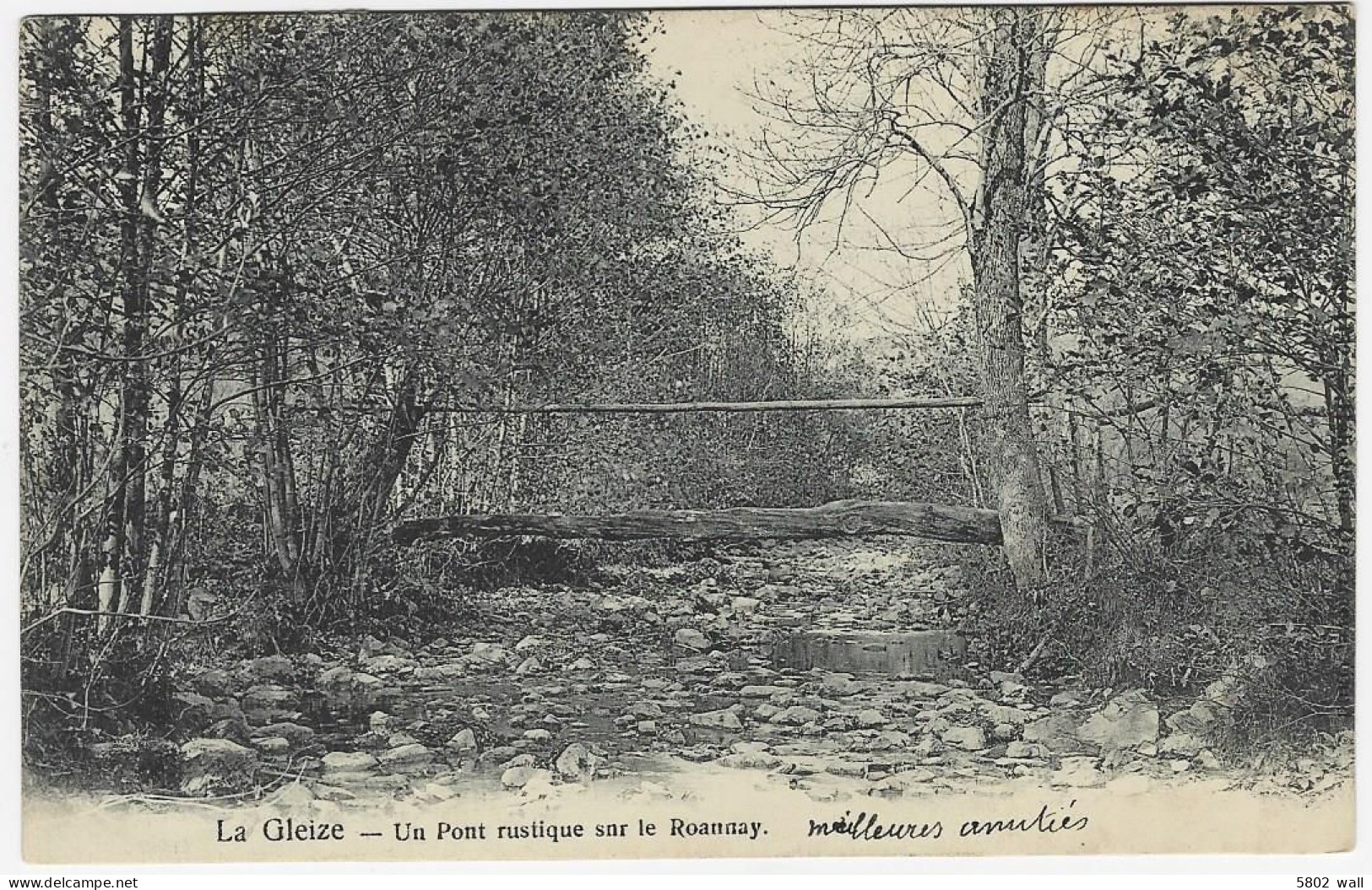LA GLEIZE : Un Pont Rustique Sur Le Roannay - 1903 - Stoumont