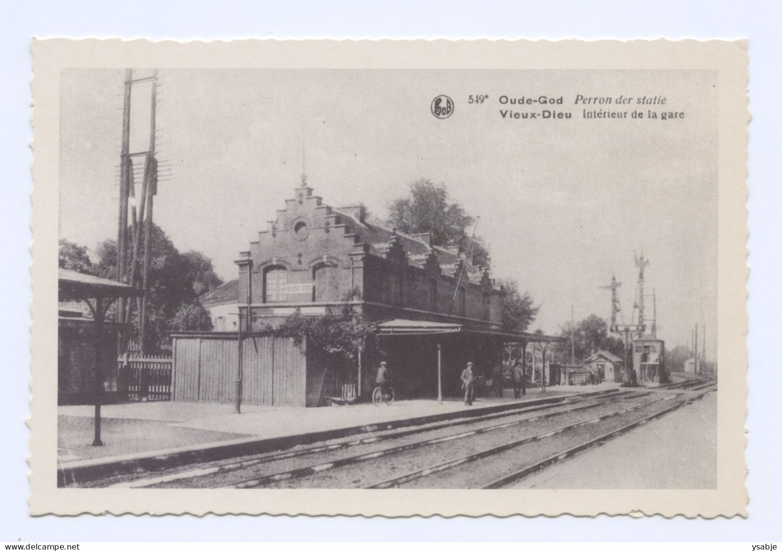 Oude-God / Vieux-Dieu PERRON Statie / La Gare Intérieur MORTSEL ( Edit. Gazet Van Antwerpen ) - Mortsel