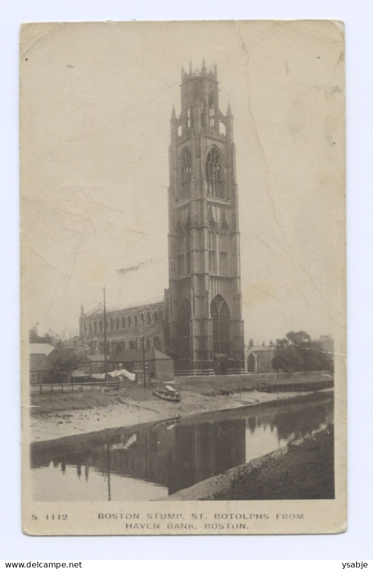 Boston Stump St Botolphs From Haven Bank Boston - Autres & Non Classés