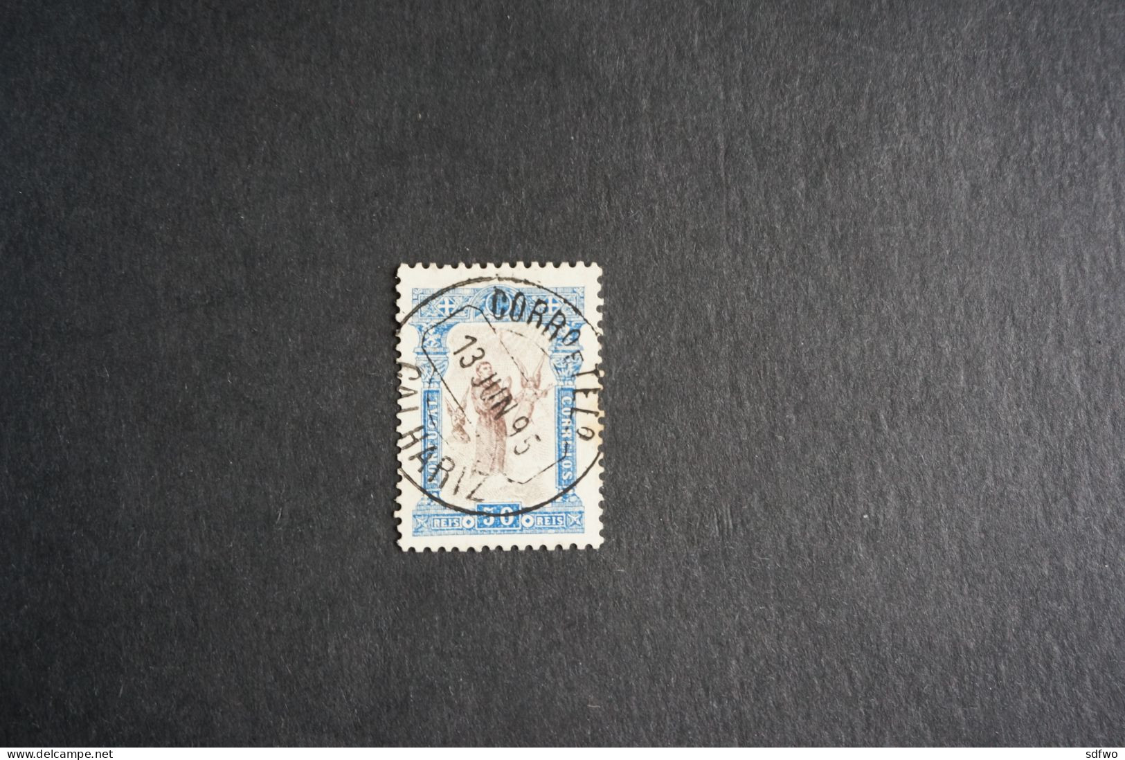 (T1) Portugal - 1895 St. Anthony 50 R - Used - Gebruikt