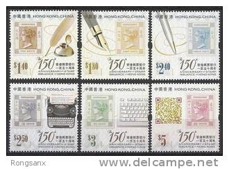 2012 Hong Kong 2012 150 Anni. Of First Stamp 6v - Nuevos