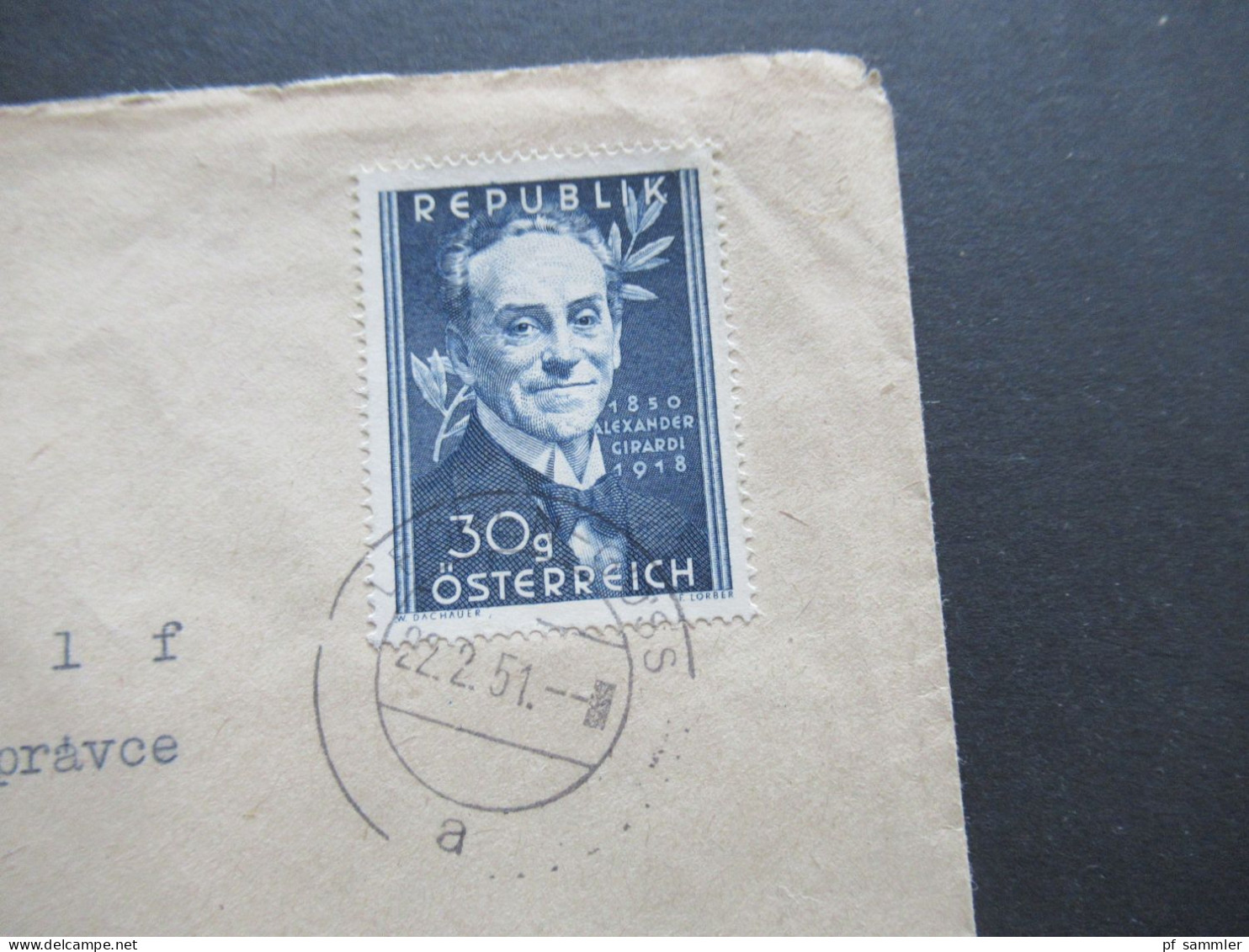 Österreich 1950 / 1951 Michel Nr.958 Und Nr.950 MiF Leoben Göss In Die CSR Gesendet - Cartas & Documentos