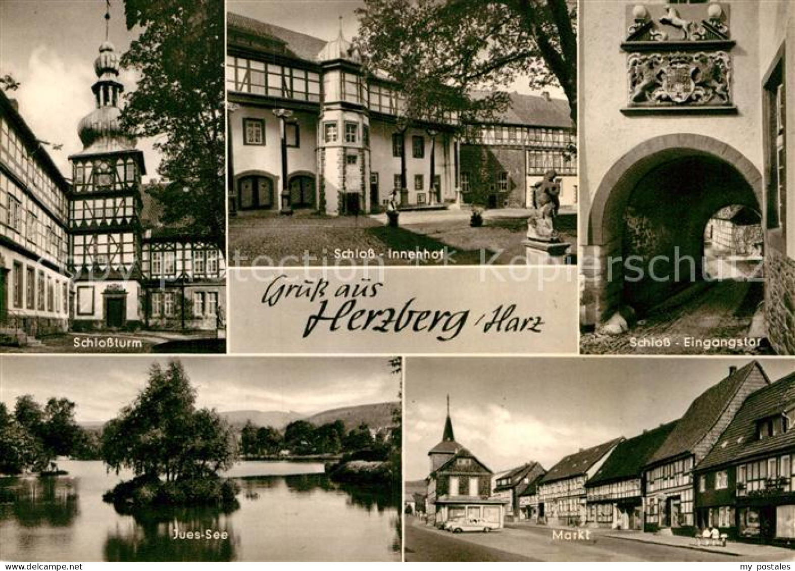 72948046 Herzberg Harz Schlossturm Schloss Innenhof Eingangstor Markt Juessee  H - Herzberg