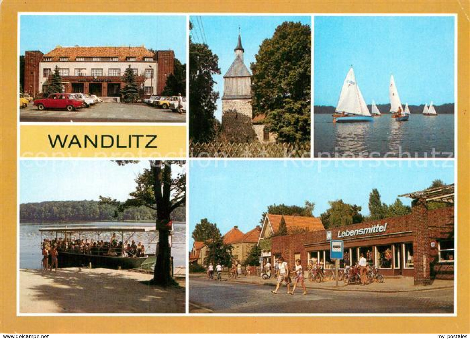 72947386 Wandlitz Bahnhof Historische Kirche Segelregatta Personenfaehre Liepnit - Wandlitz