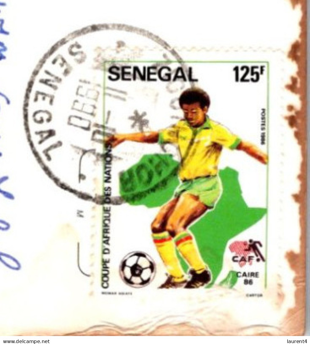 25-2-2024 (1 Y 11 A) Sénégal & Trees     (posted To France) With Sénégal FOOTBALL Stamp - Arbres