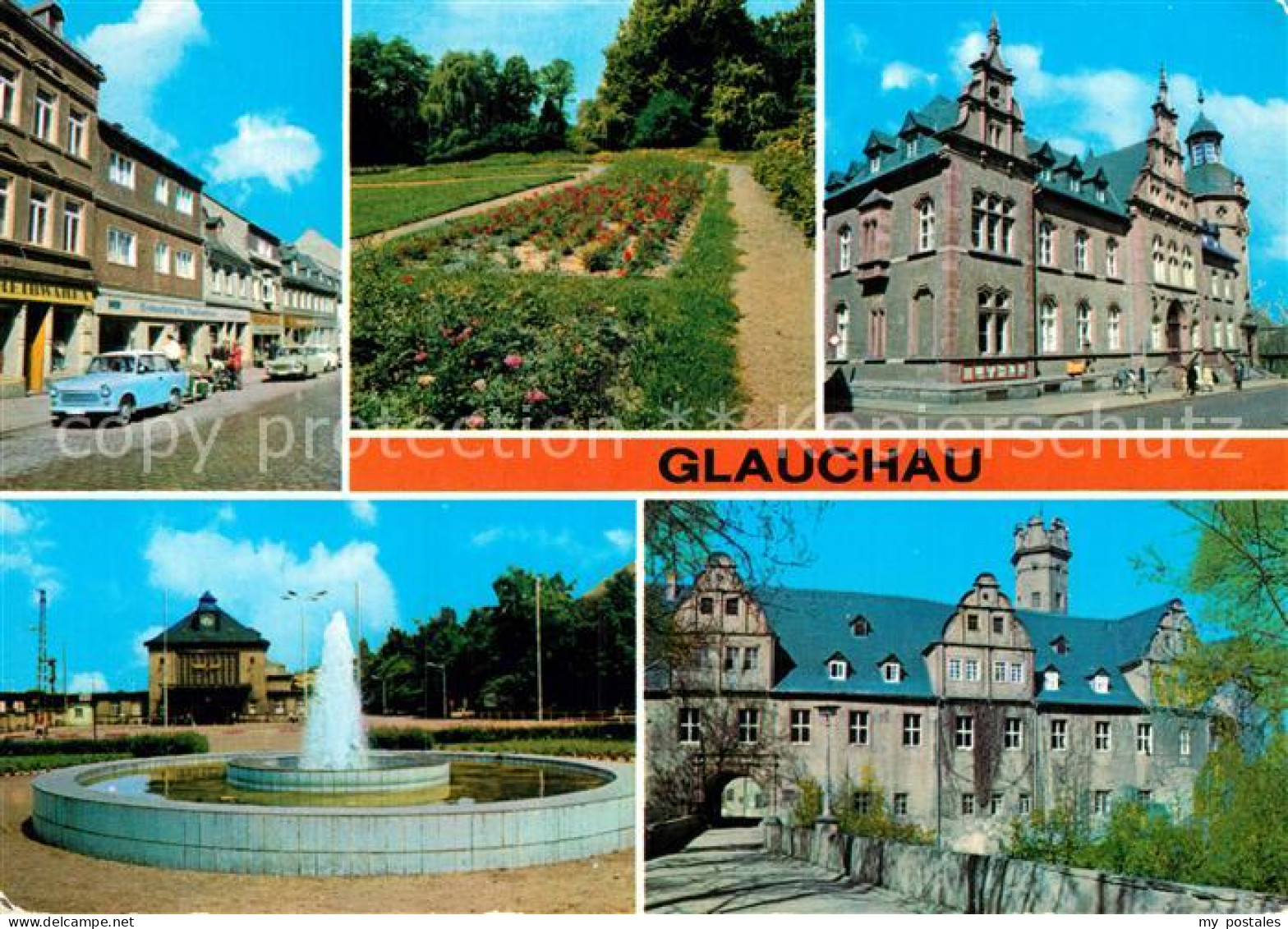 72945869 Glauchau Dr Friedrichs Str Rosarium Bahnhof Schloss Forderglauchau Glau - Glauchau