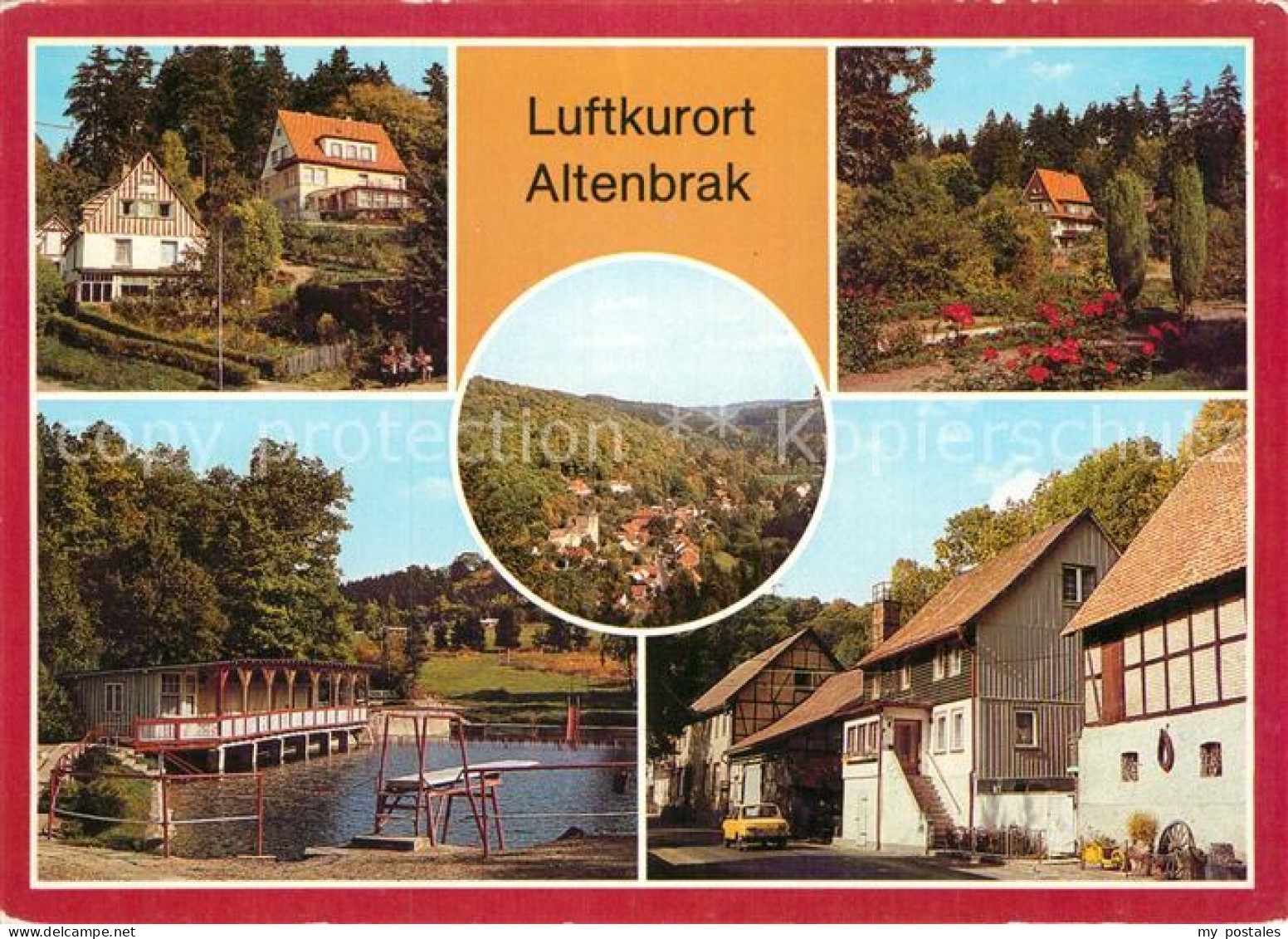 72945852 Altenbrak Harz Rolandseck Teilansicht Bergschwimmbad Panorama Hauptstra - Altenbrak