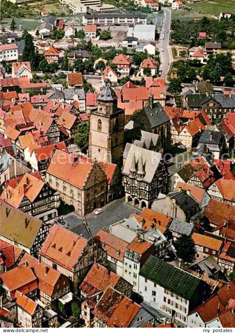 72943972 Alsfeld Fliegeraufnahme Rathaus Walpurgiskirche Weinhaus Alsfeld - Alsfeld