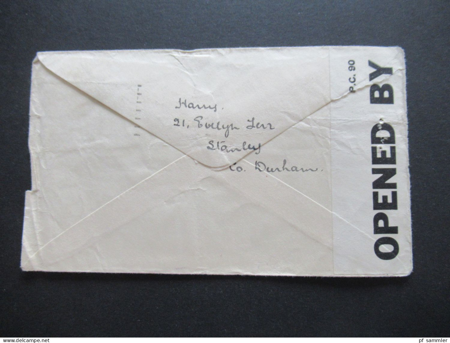 GB 1942 POW Kriegsgefangenenpost Mit Zensurstreifen Opened By Examiner 618 Leeds - Hemer Lazarett - Storia Postale