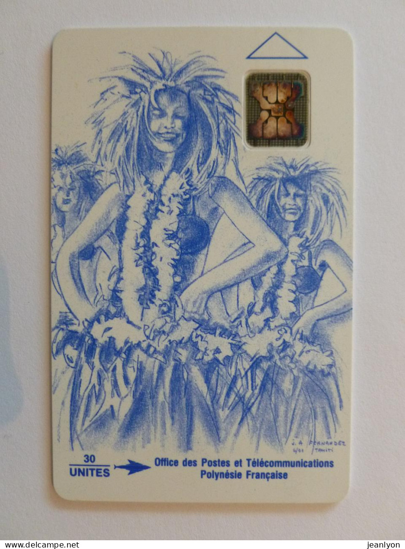 VAHINE - Bleue - Femme / Tahiti - Télécarte Polynésie Française - Characters