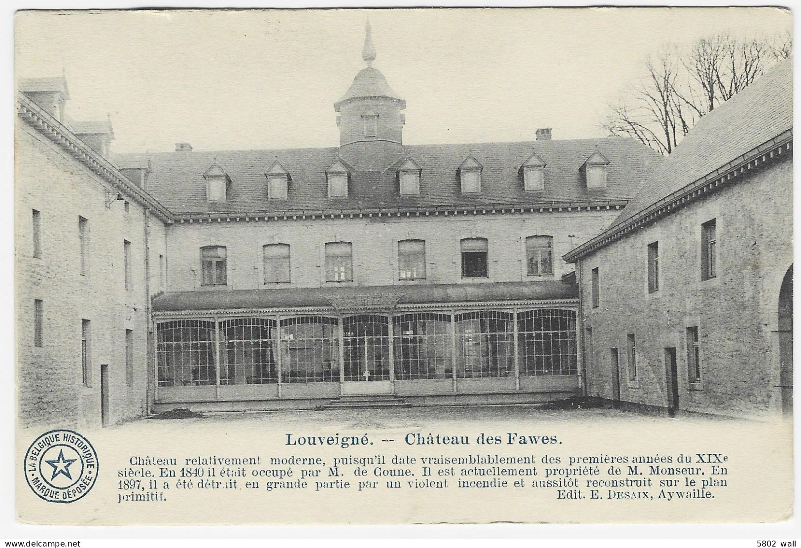 LOUVEIGNE : Château Des Fawes - 1910 - Sprimont
