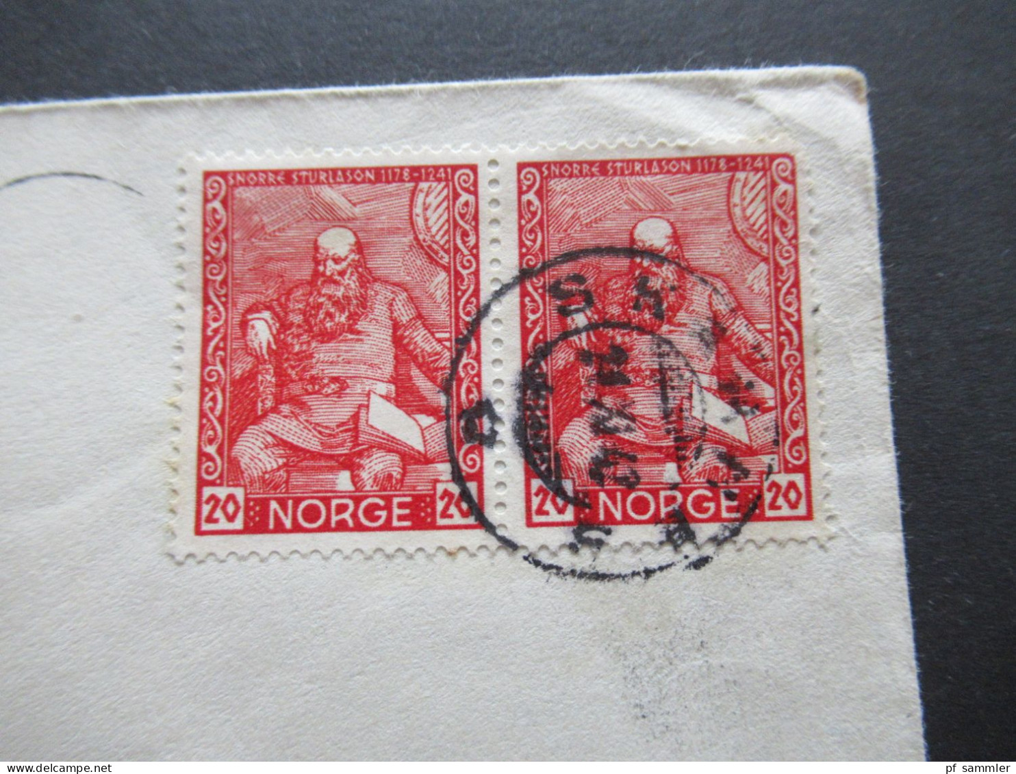 Norwegen 1942 POW Kriegsgefangenenpost Zensurstreifen OKW Zensur Skarnes - Res.Lazarett IV Stettin Hermann Göring Schule - Storia Postale