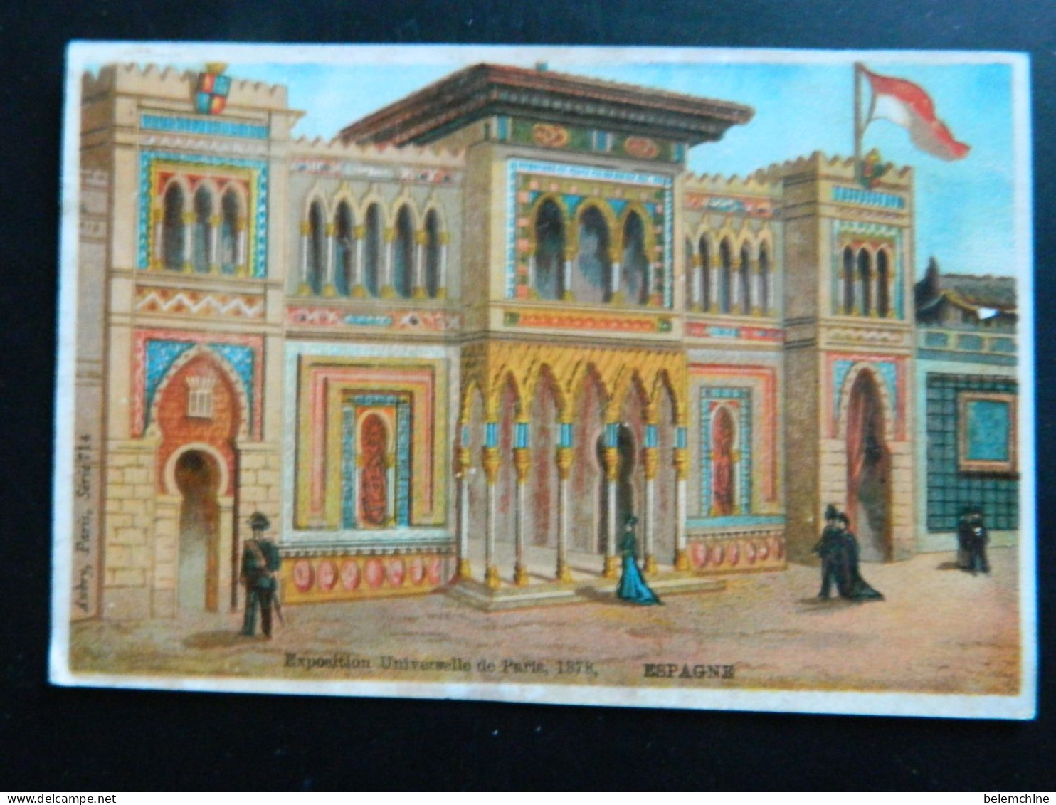 CHROMO EXPOSITION UNIVERSELLE DE PARIS 1878   ( 12  X   8,2 Cms)    ESPAGNE - Artis Historia