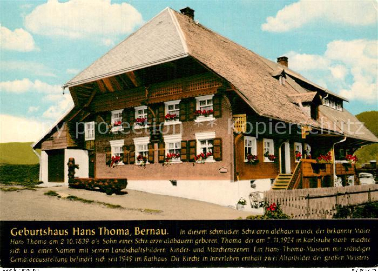 72942178 Bernau Schwarzwald Geburtshaus Hans Thoma Bernau Im Schwarzwald - Bernau