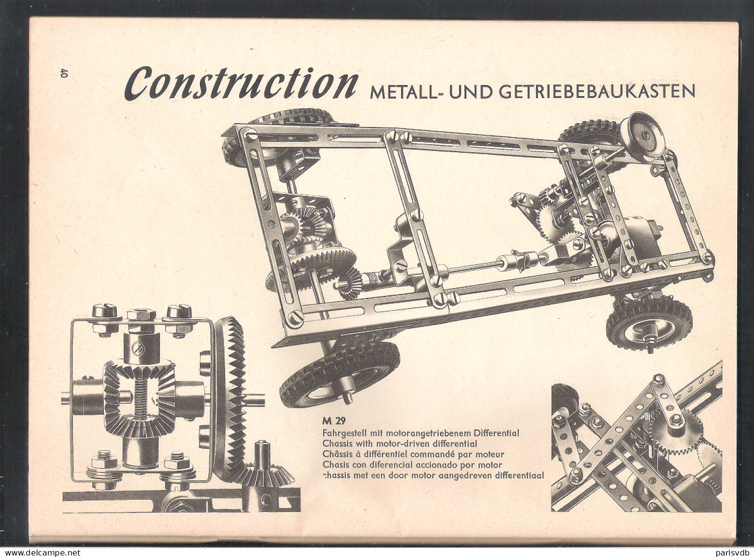 CONSTUCTION - METALLBAUKÄSTEN - BOUWPLANNEN IN 5 TALEN  - 48 BLZ - (4 Scans)  (OD 433) - Autres Plans