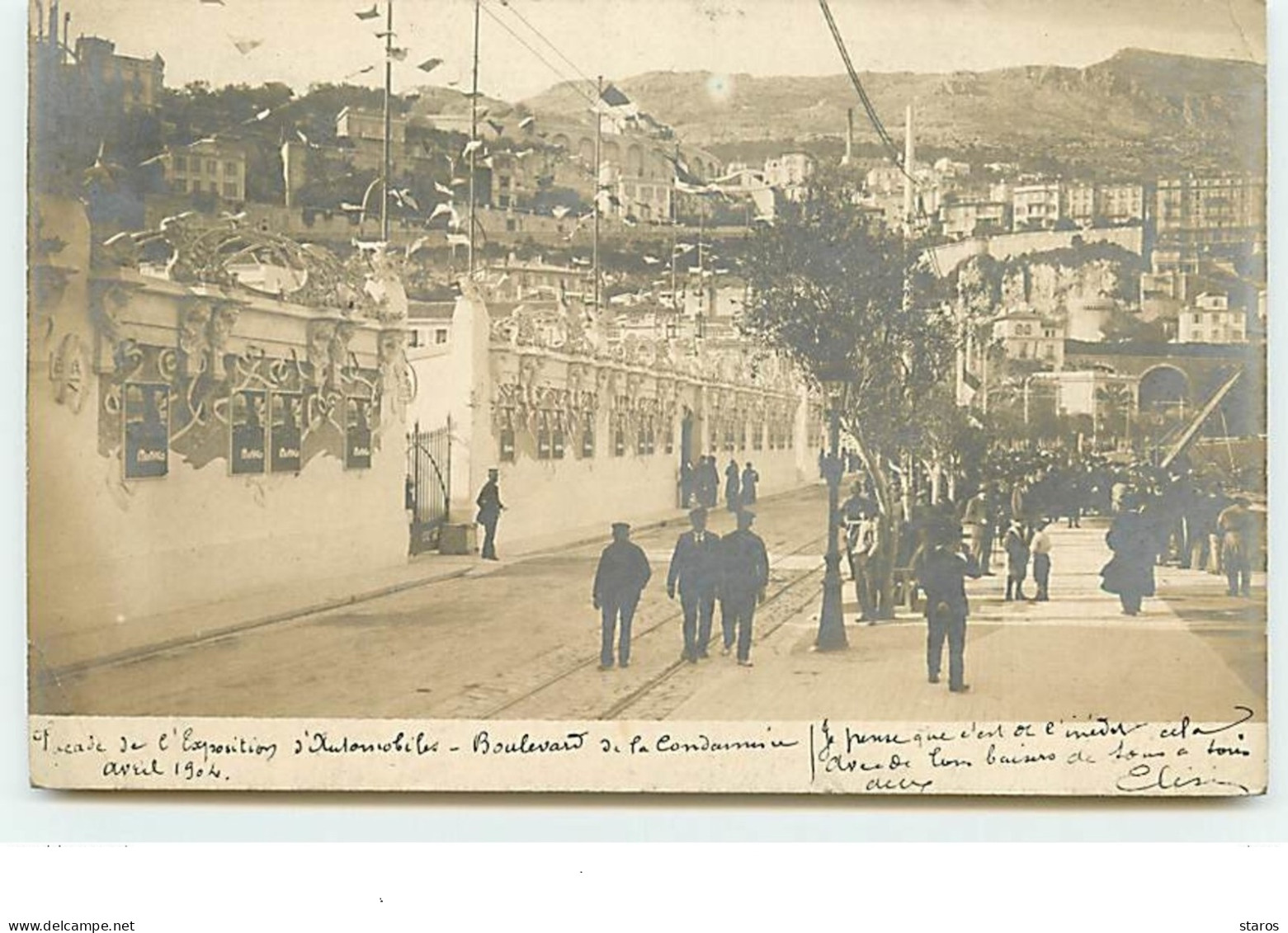 Carte-Photo - MONACO - Façade De L'Exposition Automobile - Boulevard De La Condamine - La Condamine