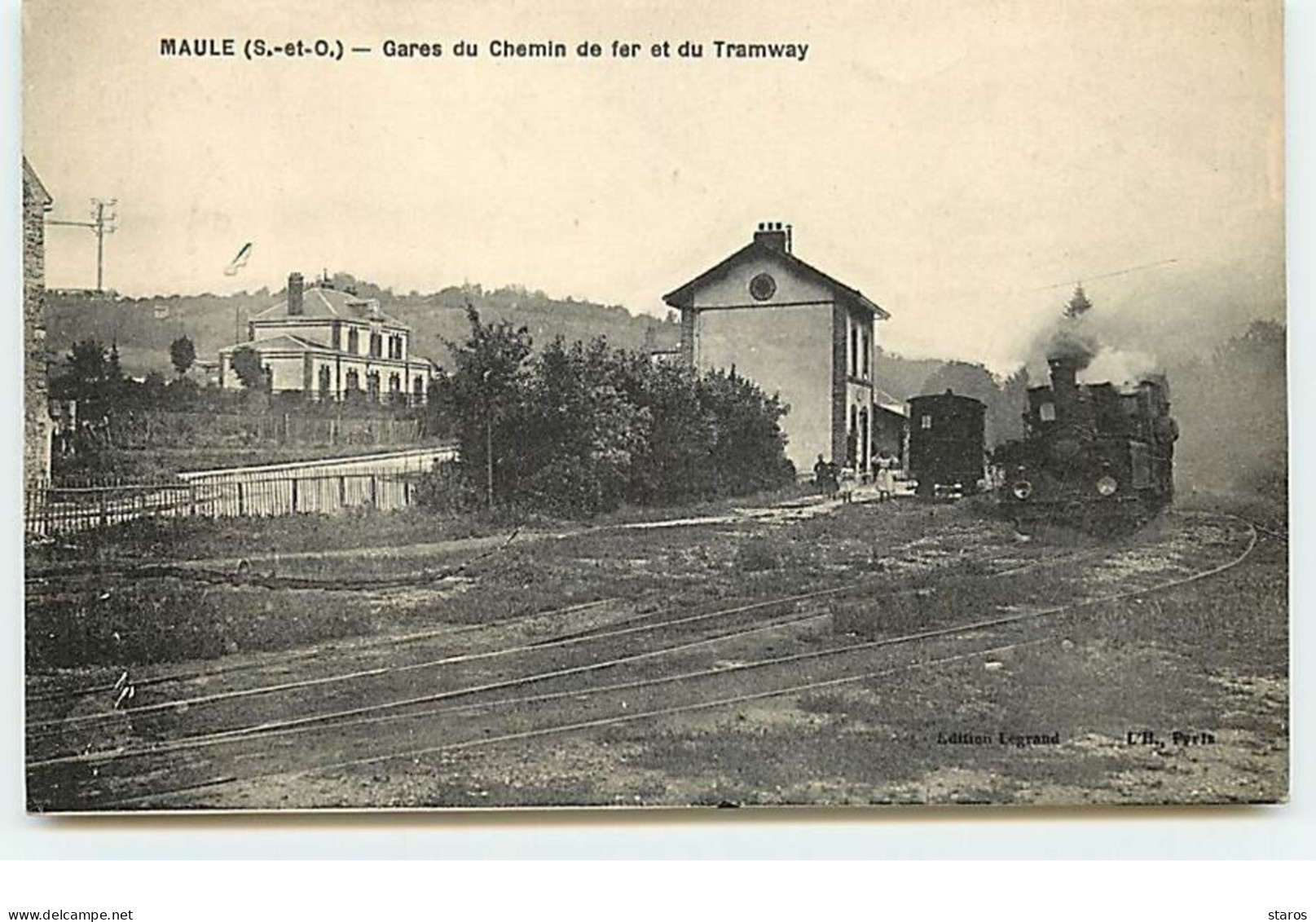 MAULE - Gares Du Chemin De Fer Et Du Tramway - Maule