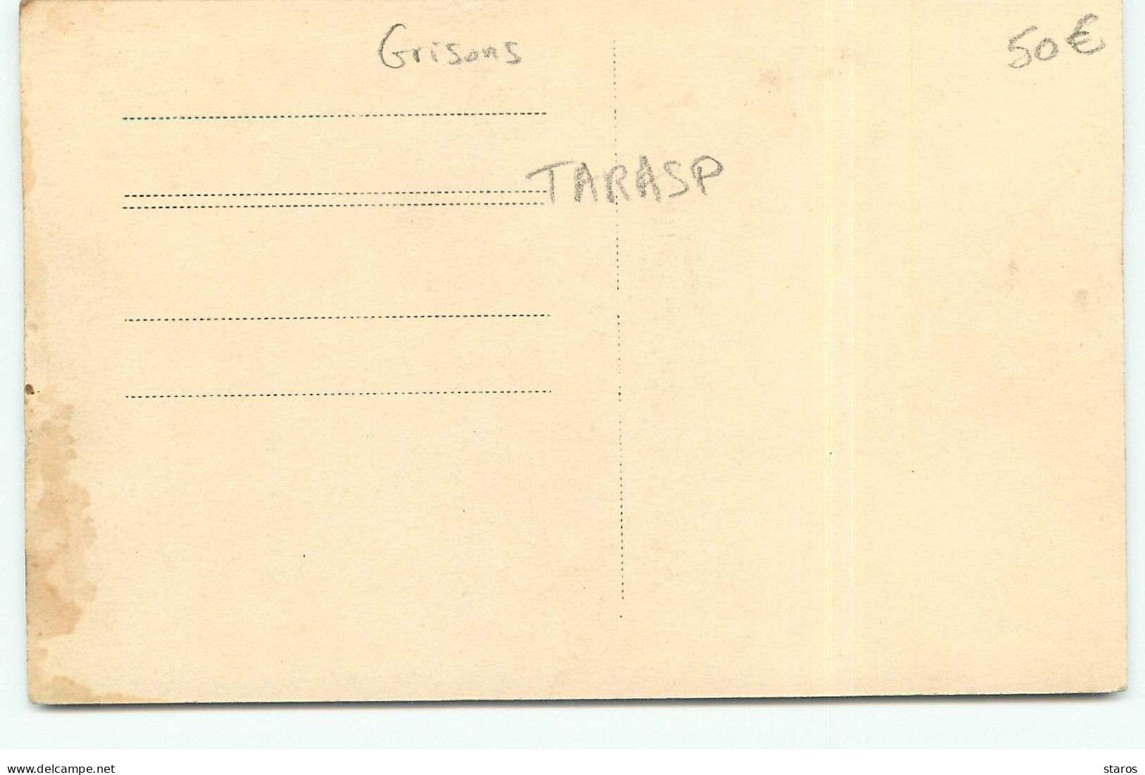 RPPC - Trinkhalle Kurhaus TARASP - August 1924 - Tarasp