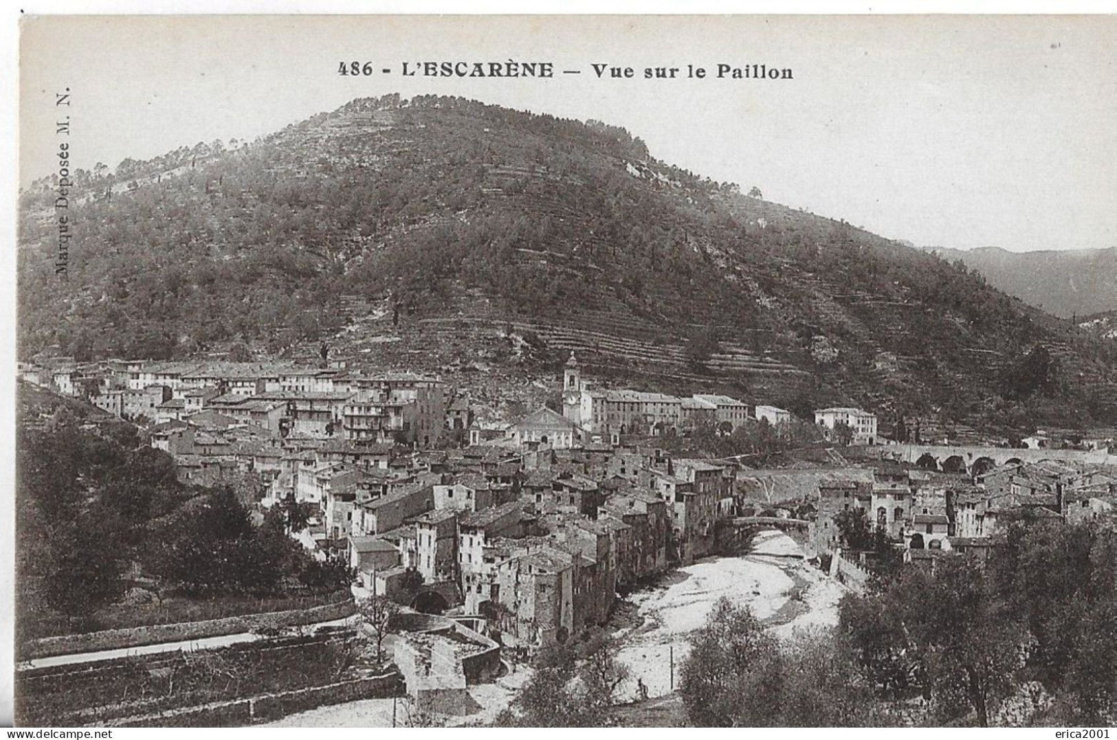 L'Escarène. Vue Dominante Vers Le Paillon. - L'Escarène