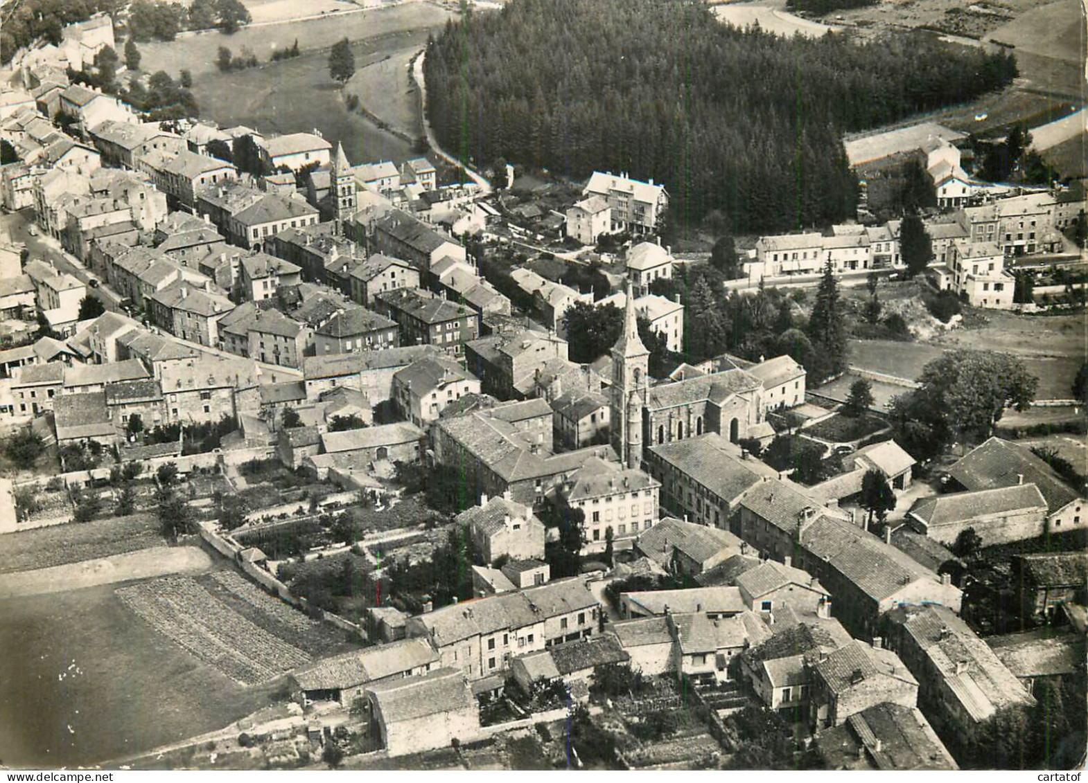 MONTFAUSON Du VELAY . Vue Générale Aérienne - Montfaucon En Velay