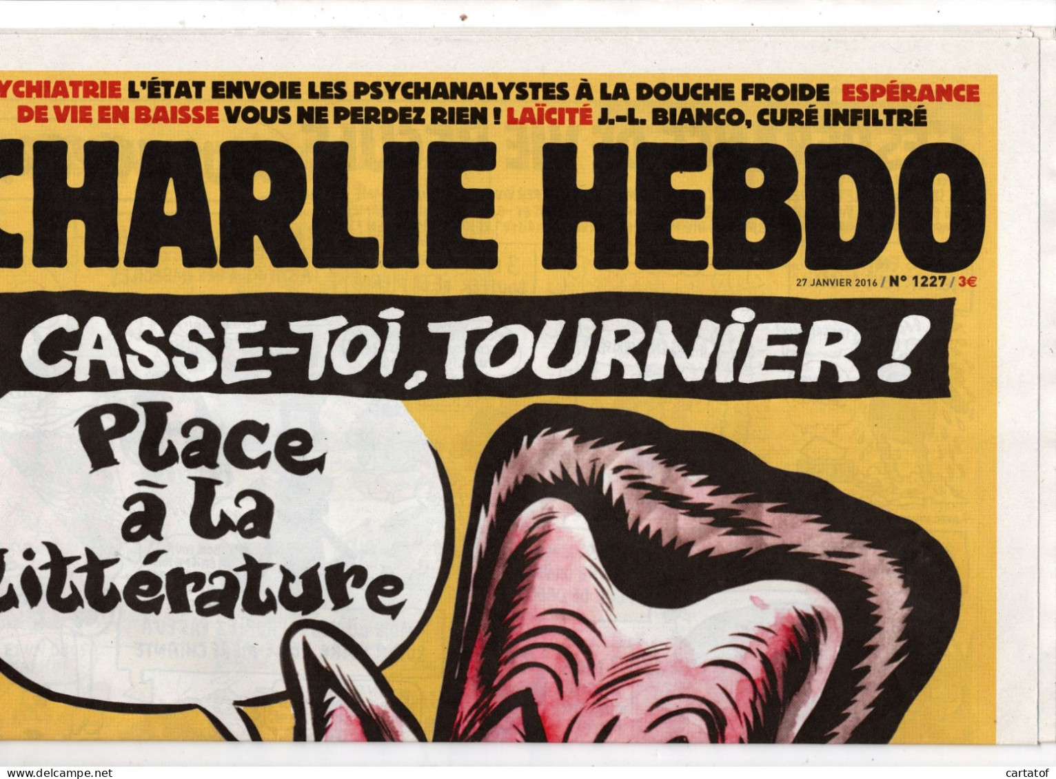 CHARLIE HEBDO N° 1227 .  Janvier 2016 - Humour