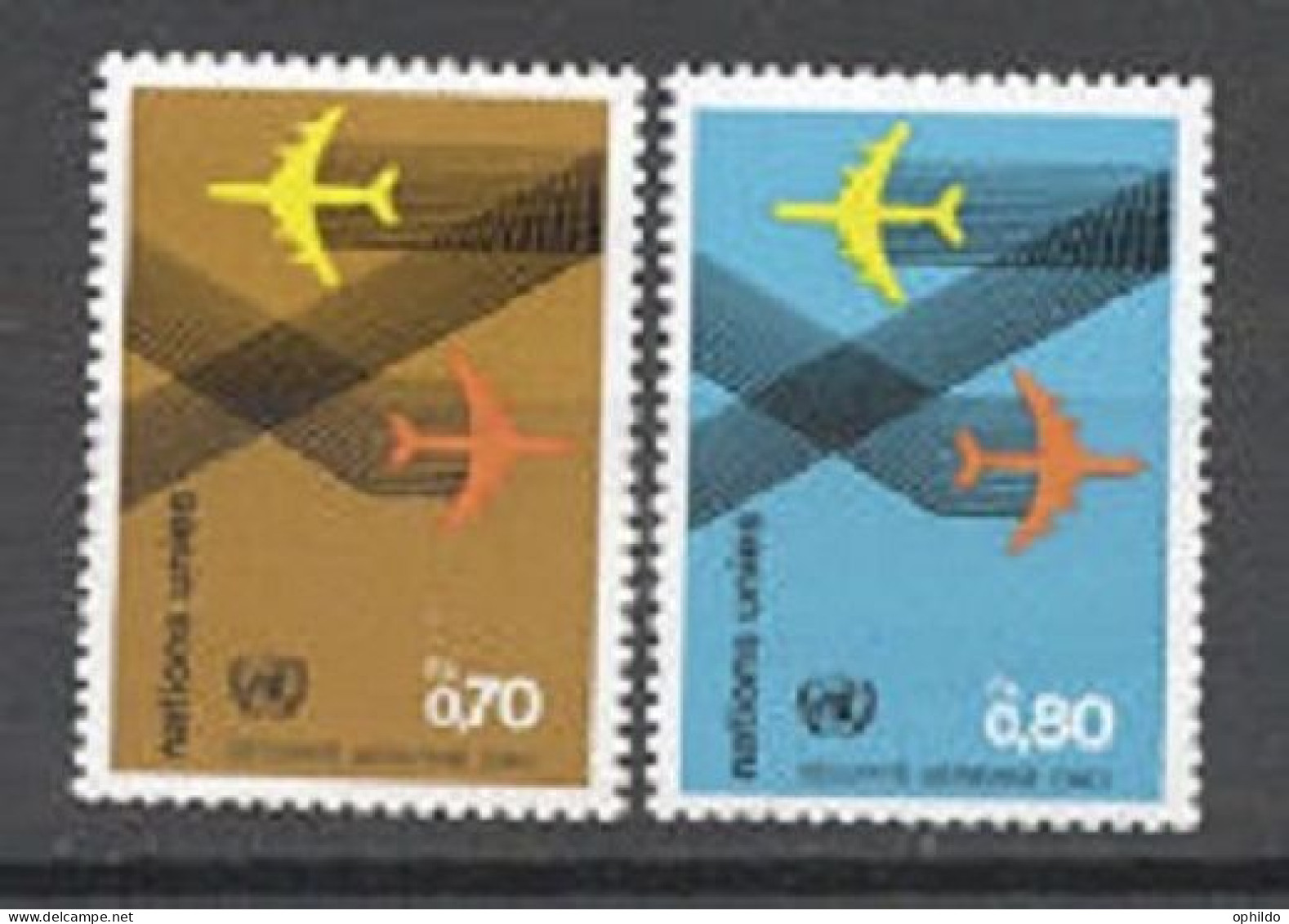 Nations Unies  Genève   76/77  * *  TB    - Unused Stamps