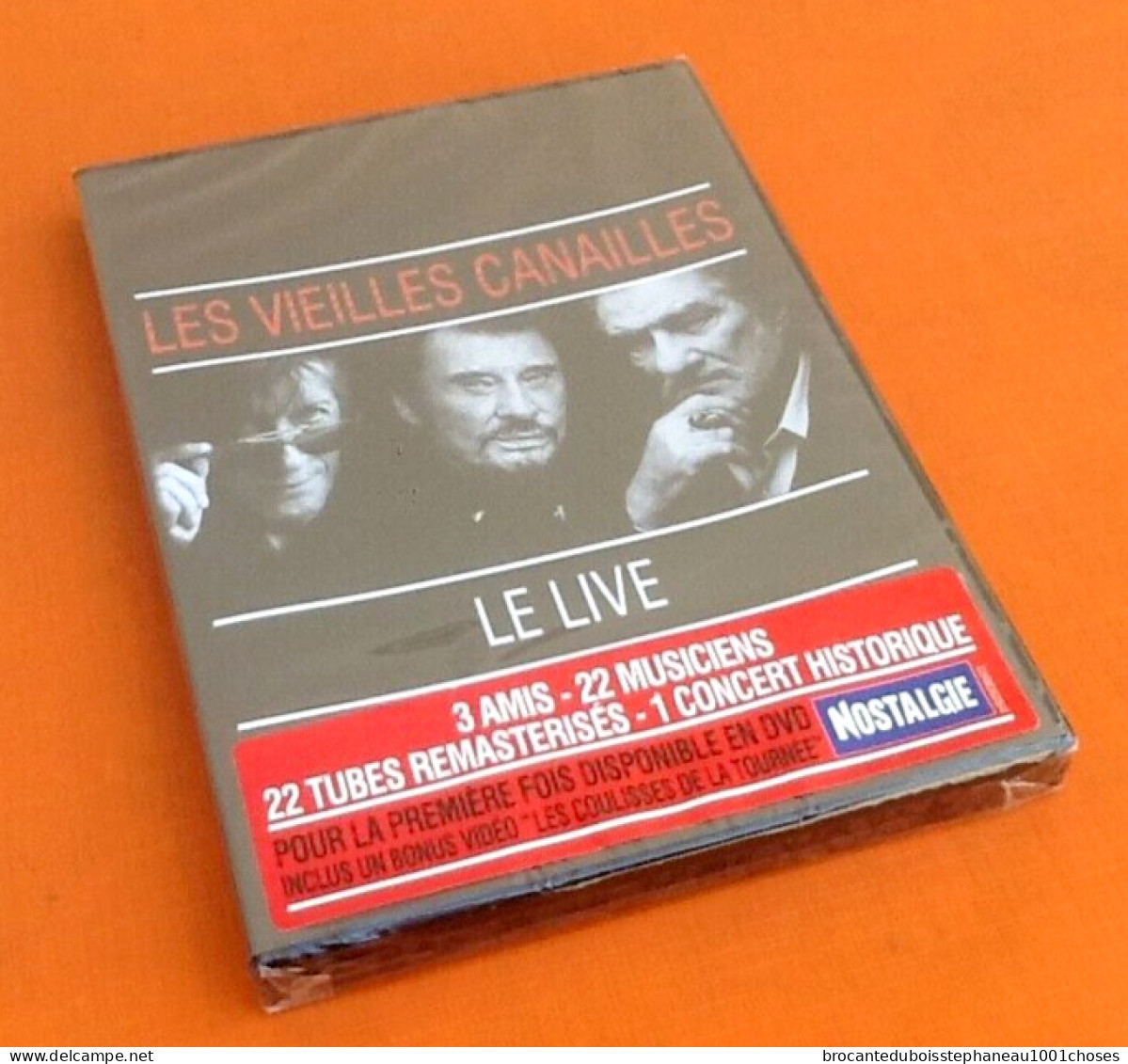 DVD  Les Vieilles Canailles Johnny Hallyday, Eddy Mitchell, Jacques Dutronc,  Le Live 2017 - Muziek DVD's