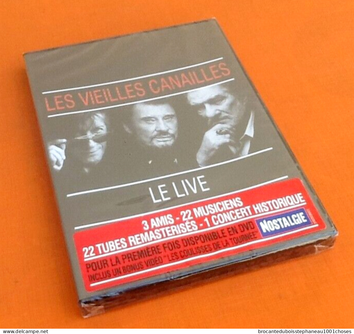 DVD  Les Vieilles Canailles Johnny Hallyday, Eddy Mitchell, Jacques Dutronc,  Le Live 2017 - Music On DVD