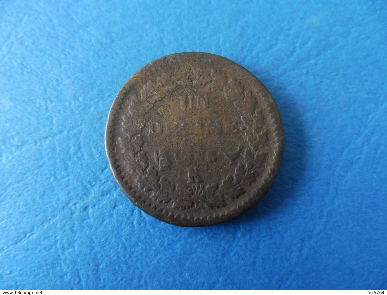 MONNAIE / 1 DECIME / CUIVRE / 1° REPUBLIQUE / AN 8 / ATELIER K - 1792-1804 First French Republic