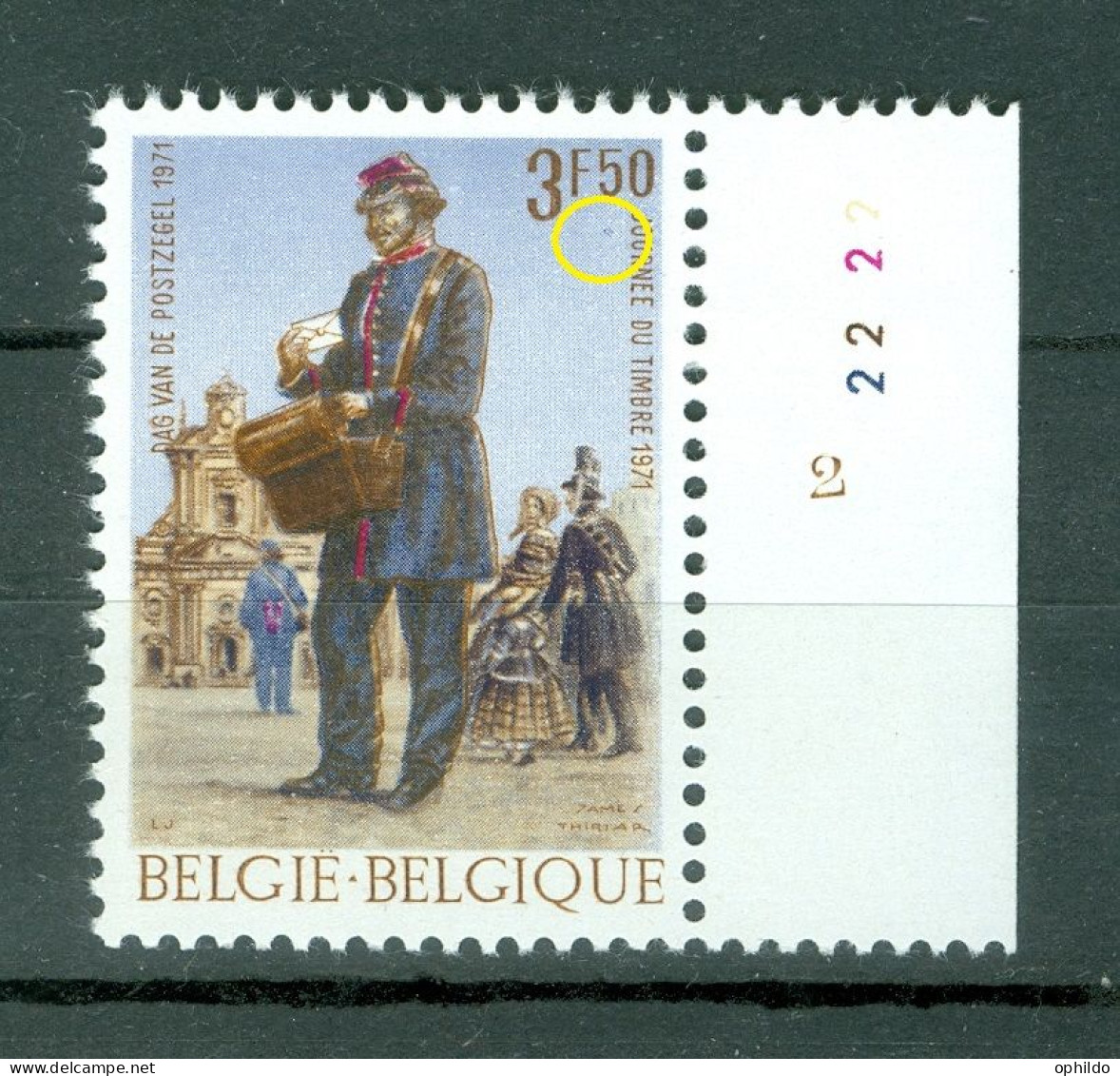 Belgique  1577 LV5  * *  TB   Point Sous 3.50 Francs - 1961-1990