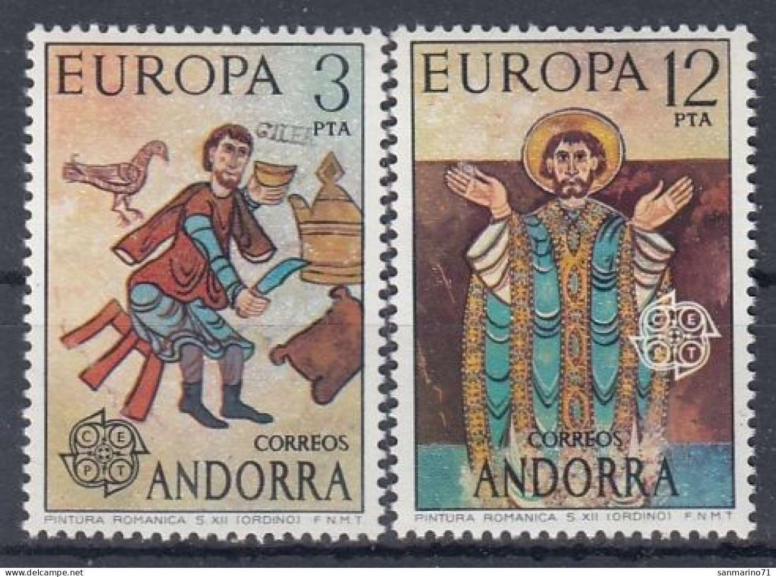 SPANISH ANDORRA 96-97,unused - 1975