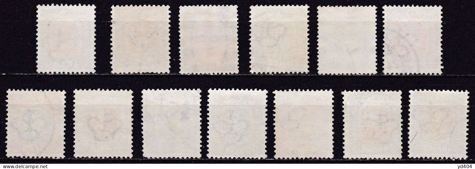 IS009A – ISLANDE – ICELAND – 1907/08 – KINGS CHRISTIAN IX & FREDERIK VII - SG # 81/93 USED 180 € - Used Stamps