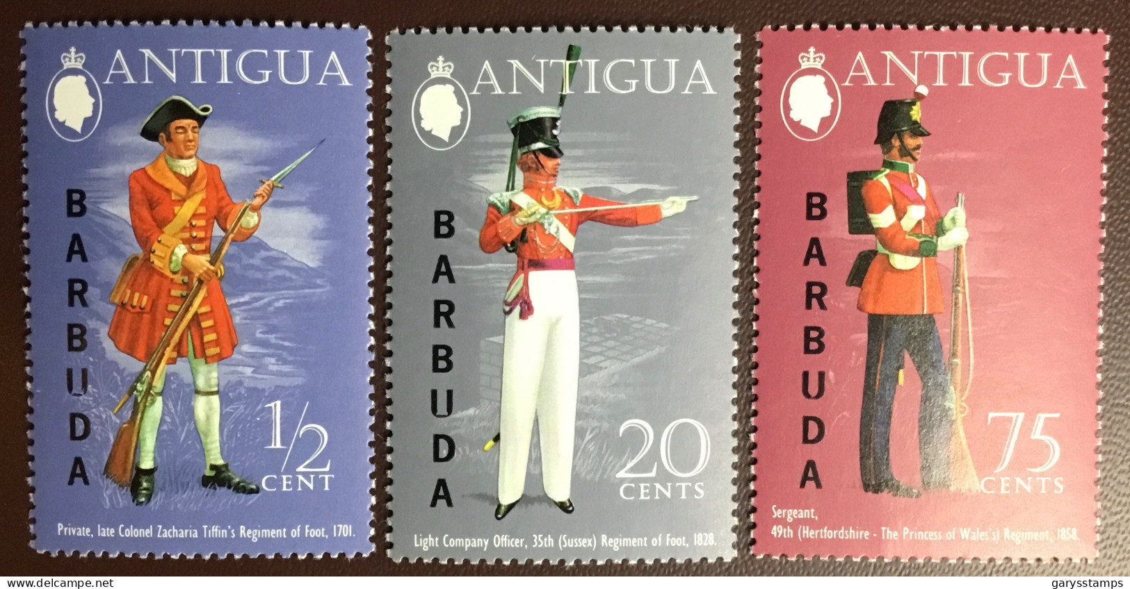 Barbuda 1973 Military Uniforms MNH - Barbuda (...-1981)
